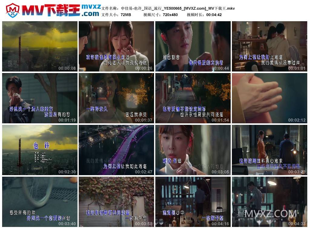 申佳易-也许_国语_流行_YE500665